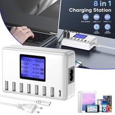 60W 8-fach USB Ladestation