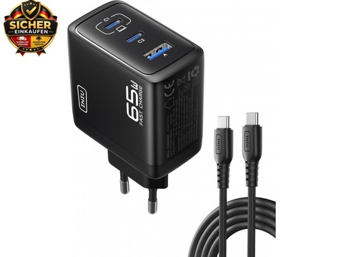 65w usb ladegerät in - 65w, 3-in-1